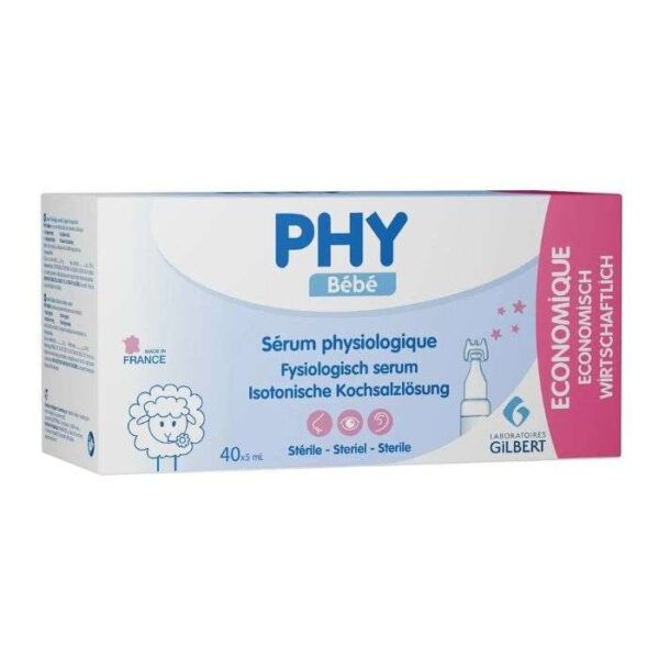 PHY BEBE SERUM PHYSIOLOGIQUE 40*5ML
