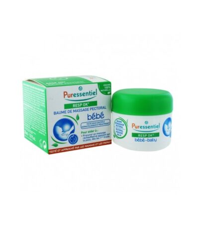 PURESSENTIEL RESPIRATOIR OK BAUME DE MASSAGE PECTORAL BEBE 30ML