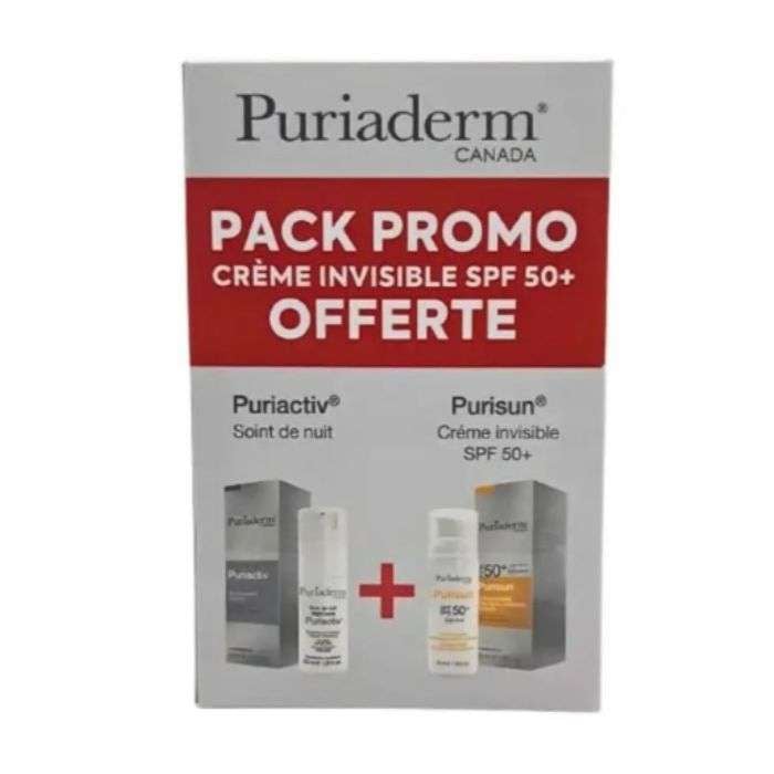 PURIADERM OFFRE PURIACTIV SOIN DE NUIT ECLAIRCISSANT INTENSE 30 ML + PURISUN CREME INVISIBLE SPF50+ PURIADERM OFFRE PURIACTIV SOIN DE NUIT ECLAIRCISSANT INTENSE 30 ML + PURISUN CREME INVISIBLE SPF50+