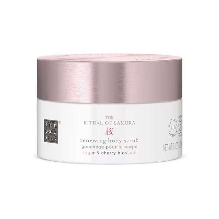 RITUALS THE RITUAL OF SAKURA GOMMAGE POUR LE CORPS SUGAR AND CHERRY BLOSSOM 250 G RITUALS THE RITUAL OF SAKURA GOMMAGE POUR LE CORPS SUGAR AND CHERRY BLOSSOM 250 G