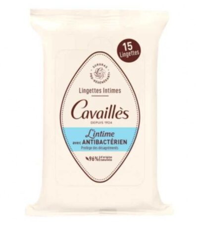 ROGE CAVAILLES LINGETTE INTIME AVEC ANTI BACTERIEN 15 UNITES