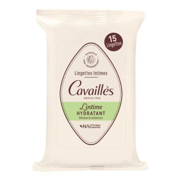 ROGE CAVAILLES LINGETTES INTIME HYDRATANT 15 UNITES