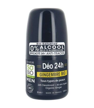 SO BIO HOMME DEODORANT 24H GINGEMBRE BIO 50 ML