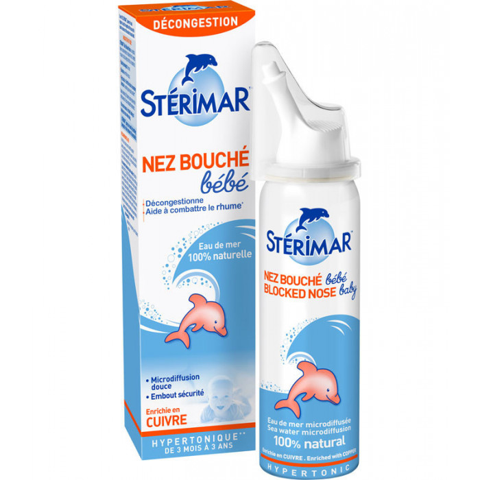 STERIMAR NEZ BOUCHE HYPERTONIQUE BEBE 50 ML STERIMAR NEZ BOUCHE HYPERTONIQUE BEBE 50 ML