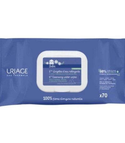 URIAGE BEBE 1ERE LINGETTES D&rsquo;EAU NETTOYANTES * 70