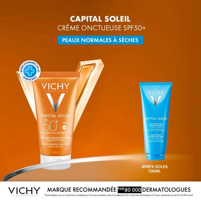 VICHY OFFRE CAPITAL SOLEIL CREME ONCTUEUSE PROTECTRICE PEAU NORMALE A SECHE SPF 50+ 50 ML + CAPITAL SOLEIL 100 ML OFFERT VICHY OFFRE CAPITAL SOLEIL CREME ONCTUEUSE PROTECTRICE PEAU NORMALE A SECHE SPF 50+ 50 ML + CAPITAL SOLEIL 100 ML OFFERT