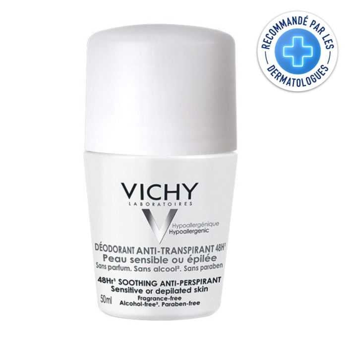 VICHY DEODORANT ANTI TRANSPIRANT 48H BILLE PEAU SENSIBLE OU EPILEE VICHY DEODORANT ANTI TRANSPIRANT 48H BILLE PEAU SENSIBLE OU EPILEE