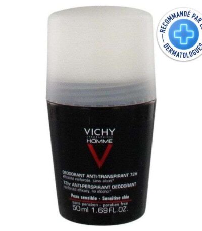 VICHY HOMME DEODORANT ANTI TRANSPIRANT 72 H ROLL ON 50 ML