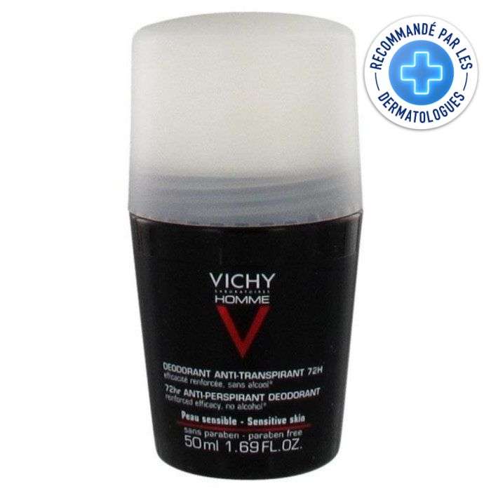 VICHY HOMME DEODORANT ANTI TRANSPIRANT 72 H ROLL ON 50 ML VICHY HOMME DEODORANT ANTI TRANSPIRANT 72 H ROLL ON 50 ML