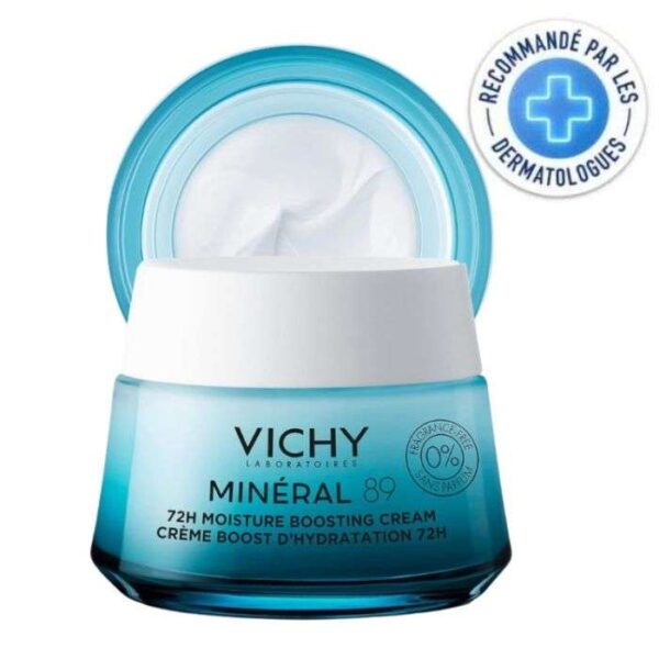 VICHY MINERAL 89 CREME BOOST D&rsquo;HYDRATATION 72H LEGERE 50 ML