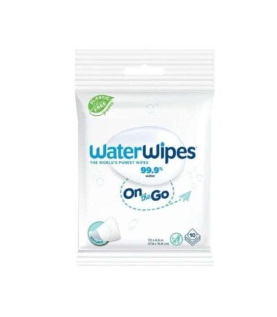 WATERWIPES LINGETTES ON THE GO PACK DE 10