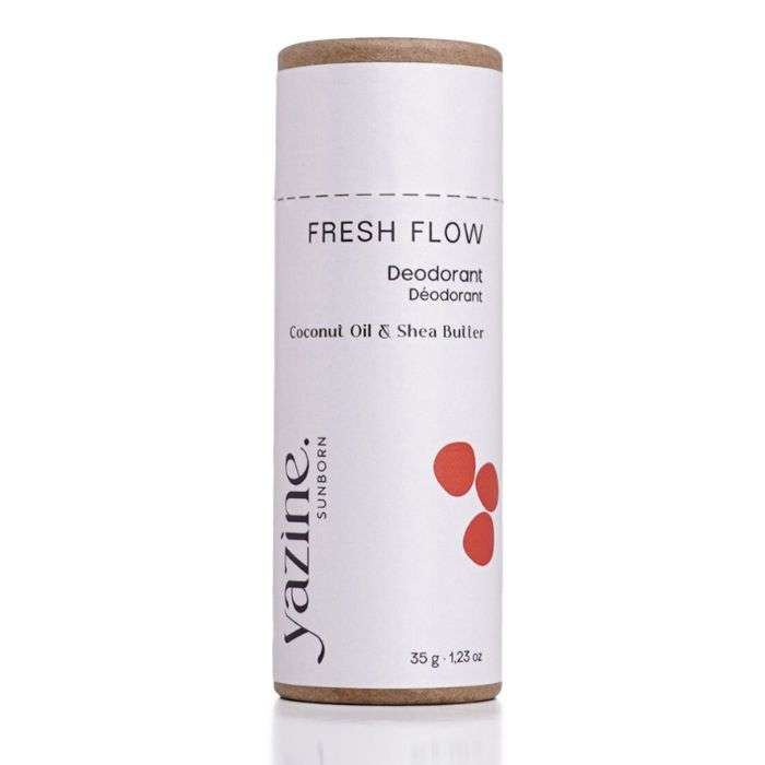YAZINE FRESH FLOW DEODORANT NATUREL HUILE DE COCO ET BEURRE DE KARITE 35 G YAZINE FRESH FLOW DEODORANT NATUREL HUILE DE COCO ET BEURRE DE KARITE 35 G